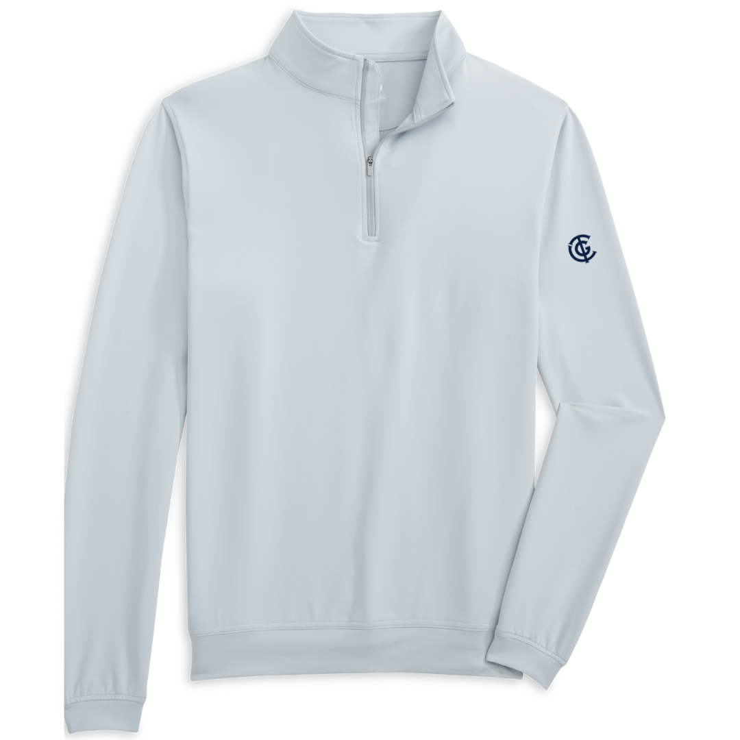 Grey Q-Zip - TGC Sleeve Embroidery