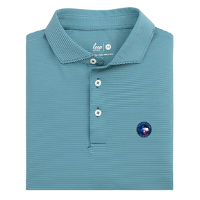 Texas Tech Beta Polo - Blue Stripe